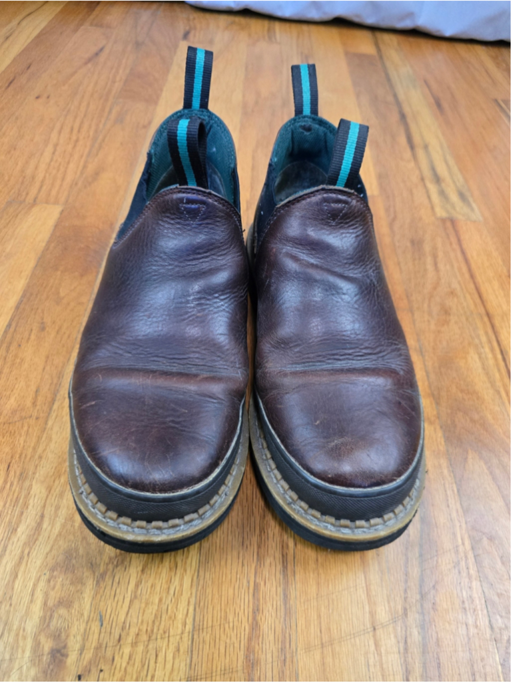 Men's Georgia Boot Chelsea Work Boots Brown Black Size 10.5